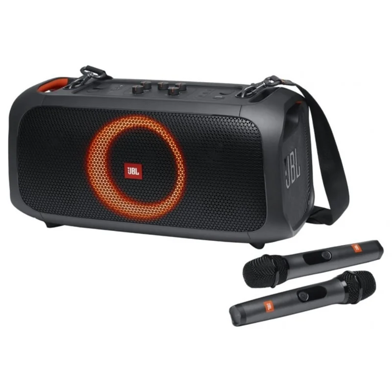 اسپیکر بلوتوثی JBL PartyBox On-The-Go با میکروفون بیسیم – قدرت صدای مهمانی در حرکت